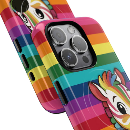 "Zee the O.G." – Original Rainbow Pride Zebra MagSafe® iPhone Tough Case