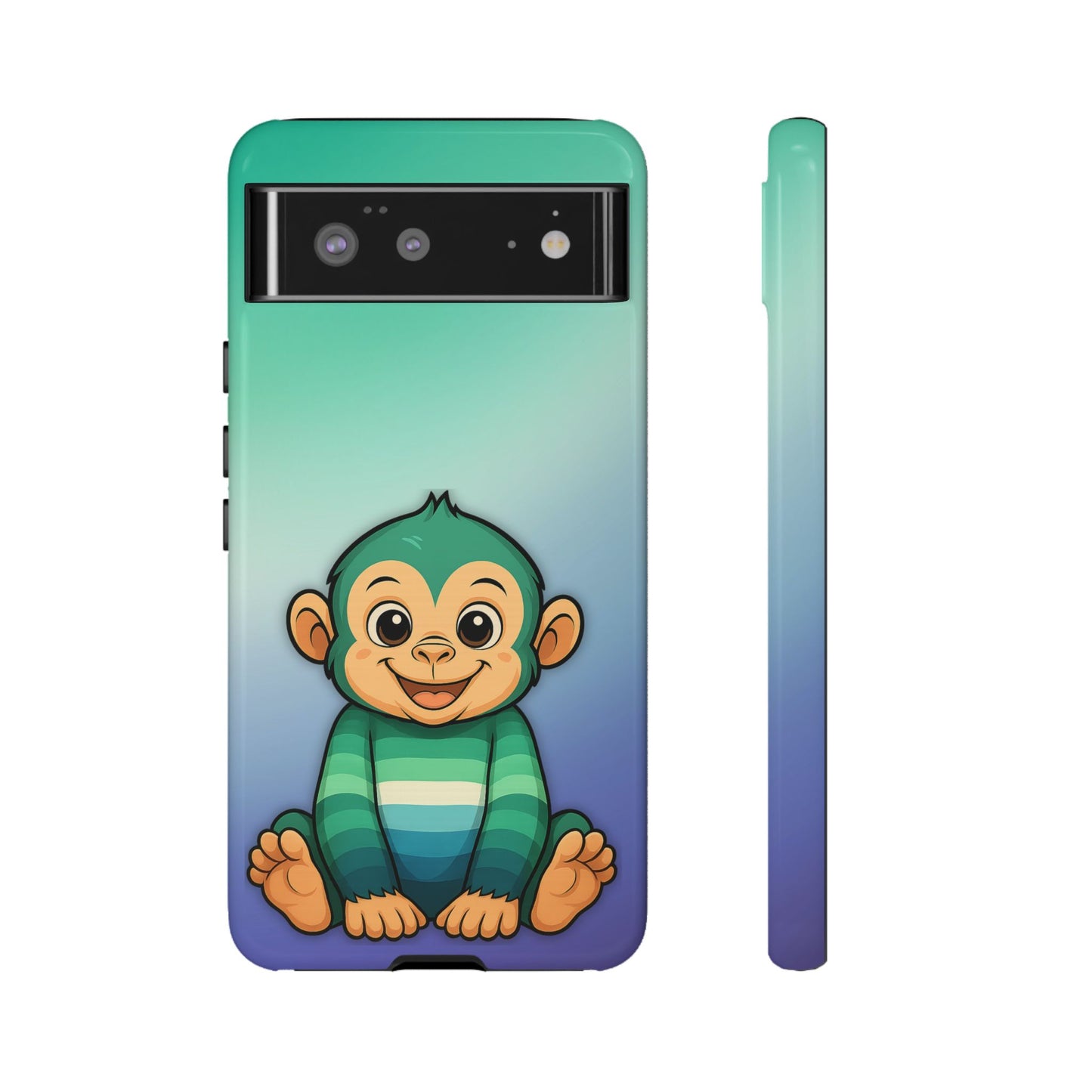 "monkey love" – gay [mlm] pride android tough phone case