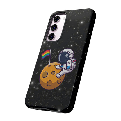 "Cosmic Queer" LGBTQIA+ Android Astronaut Tough Phone Case