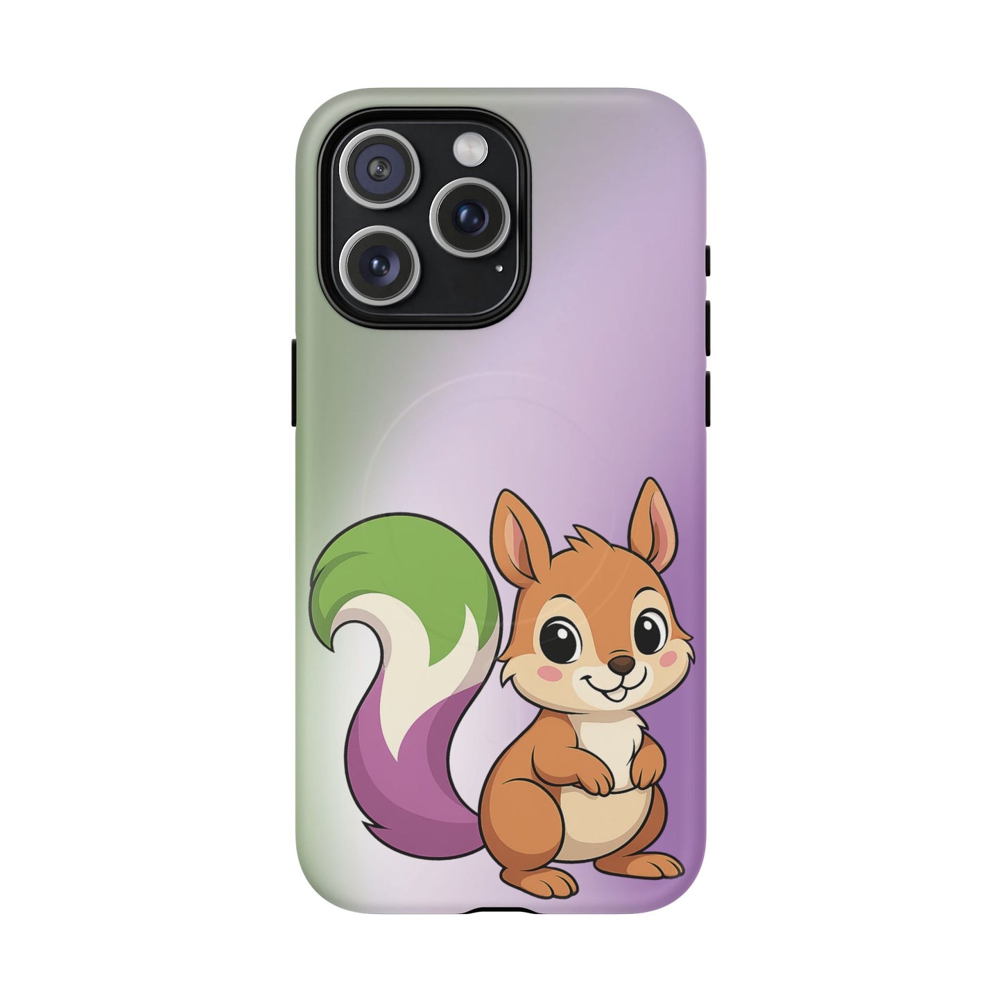"queeriosity"– genderqueer pride squirrel magsafe® iphone case
