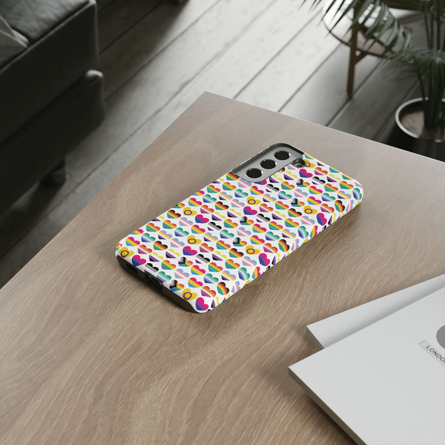 “heart of diversity" – bright edition – android tough phone case