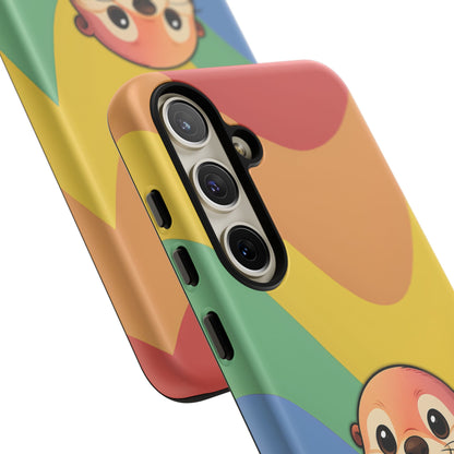“Otterly Queer” – Retro Rainbow Pride Otter Android Tough Phone Case