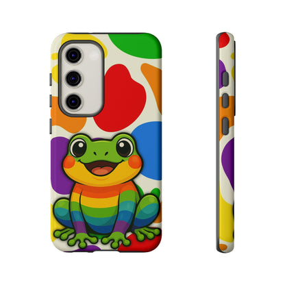 "Rainbow Ribbit" - LGBTQIA+ Pride Frog Android Tough Phone Case