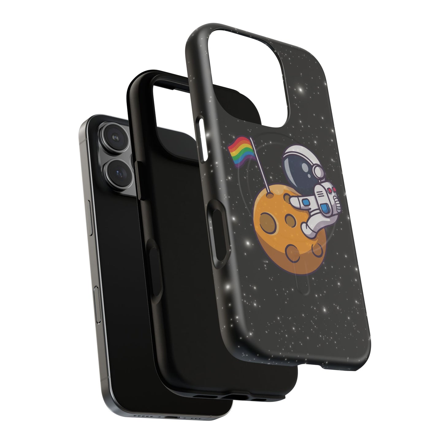 "cosmic queer" lgbtqia+ astronaut magsafe® iphone tough case