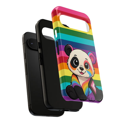 "PrideCub" – Progress + Rainbow Pride Panda Android Tough Phone Case