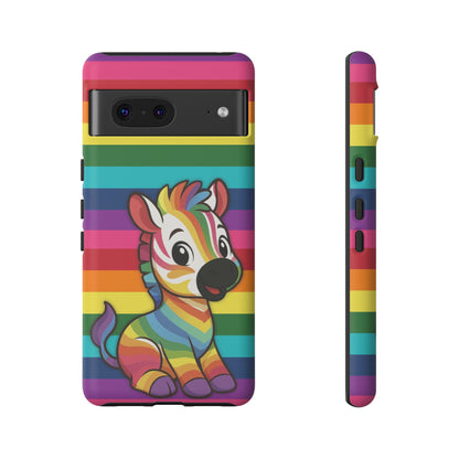 "Zee the O.G." – Original Rainbow Pride Zebra Android Tough Phone Case