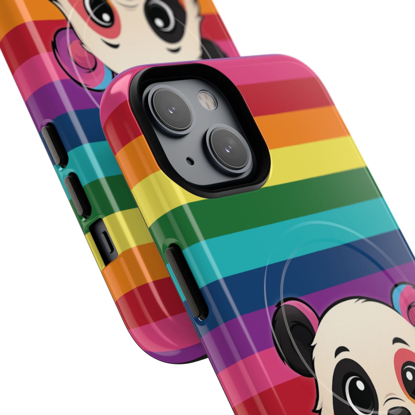 "pridecub" – progress + rainbow pride panda magsafe® iphone tough case