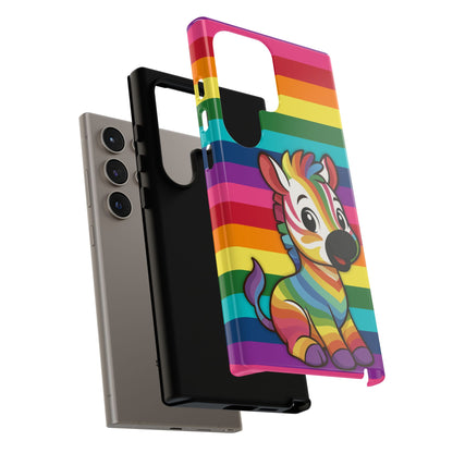 "Zee the O.G." – Original Rainbow Pride Zebra Android Tough Phone Case