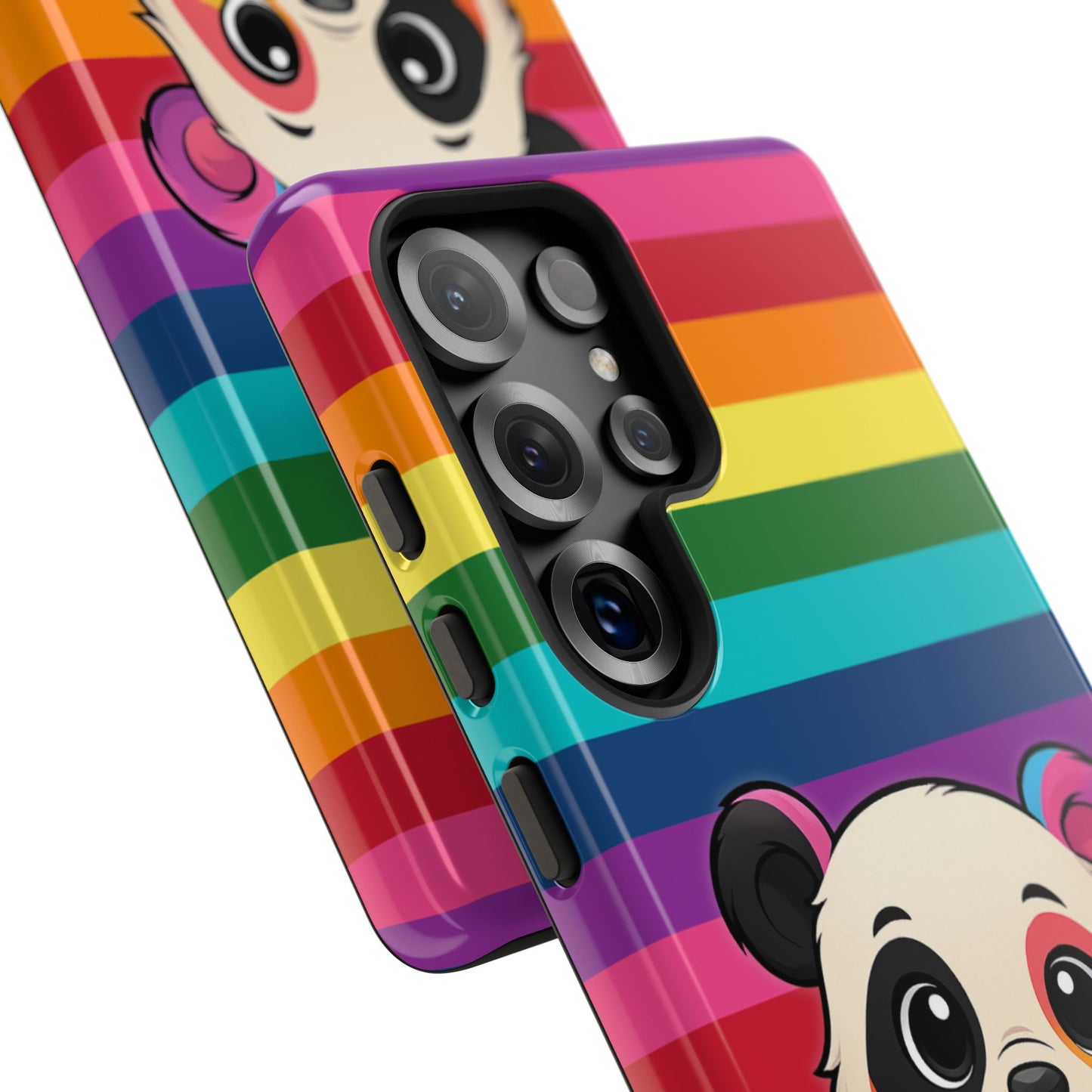 "pridecub" – progress + rainbow pride panda android tough phone case
