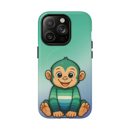 "Monkey Love" – Gay [MLM] Pride Monkey MagSafe® iPhone Tough Case