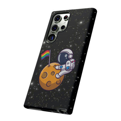 "Cosmic Queer" LGBTQIA+ Android Astronaut Tough Phone Case