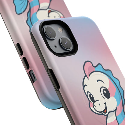 "Sea Me" – Trans Pride Seahorse MagSafe® iPhone Tough Case