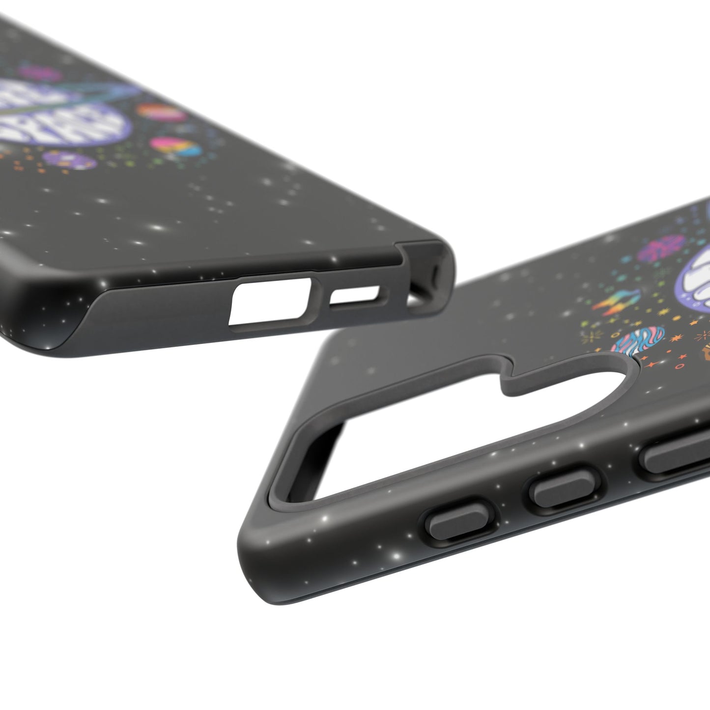 "safe space" lgbtqia+ pride galaxy android tough phone case