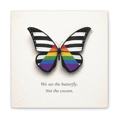 Ally Pride Butterfly | Metamorphosis Series Canvas Wall Art