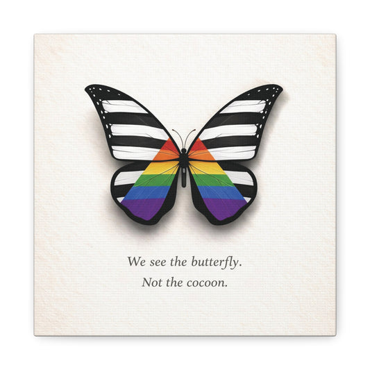 Ally Pride Butterfly | Metamorphosis Series Canvas Wall Art