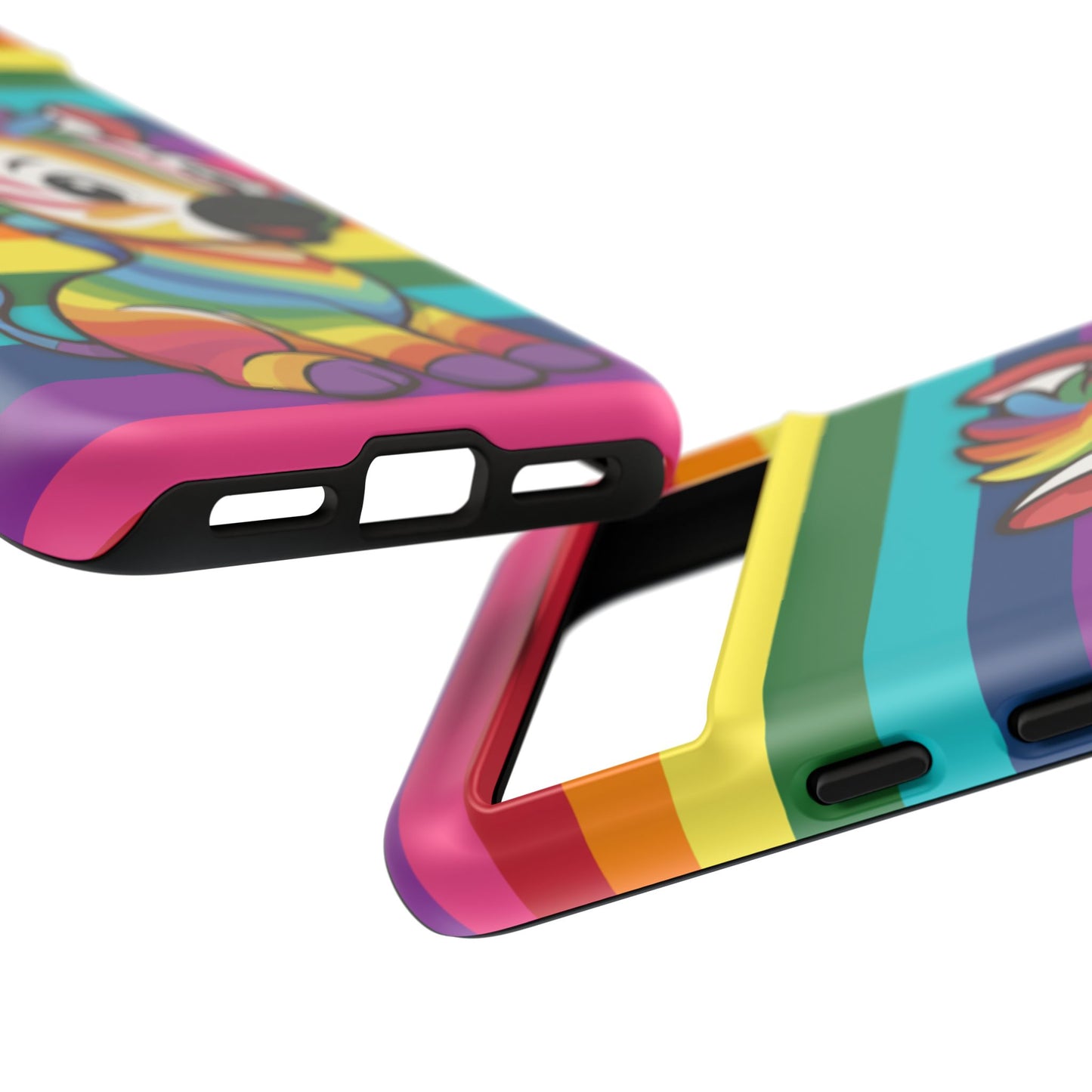 "zee the o.g." – original rainbow pride zebra android tough phone case