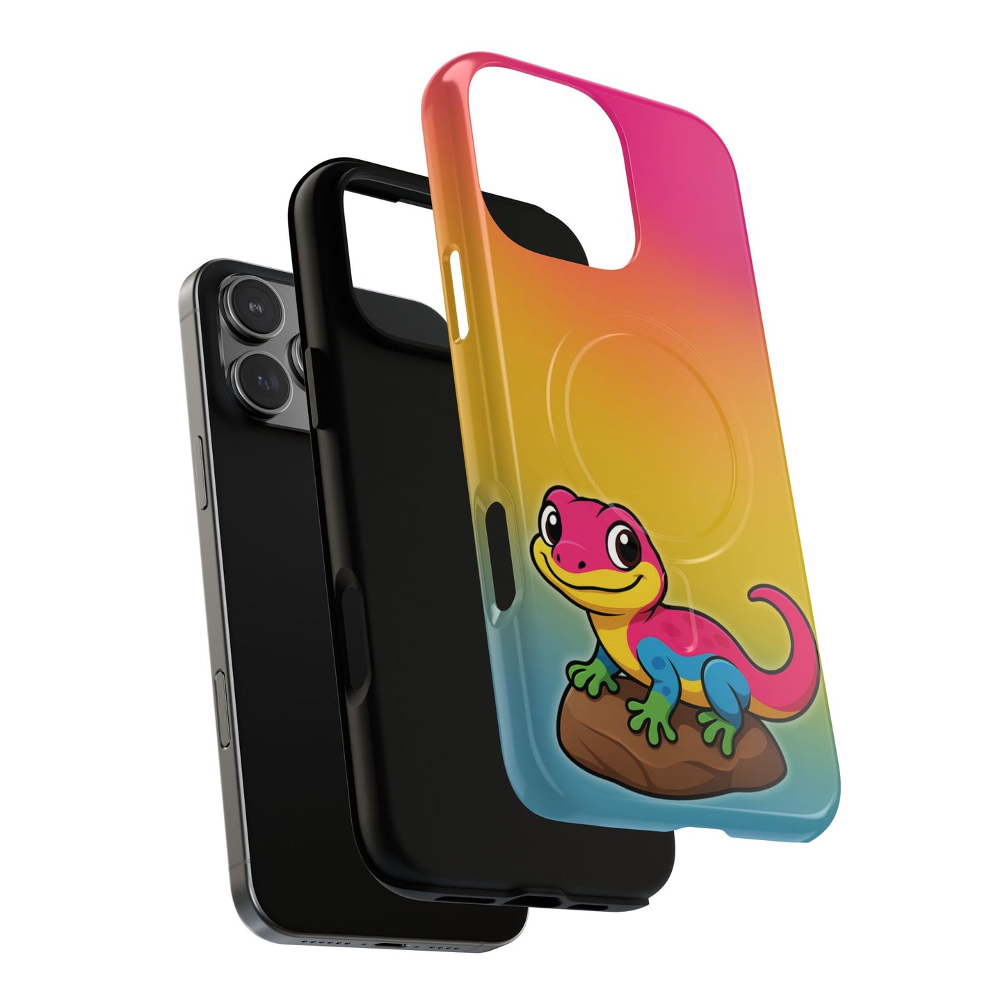 "pan-tastic voyage" – pansexual pride gecko magsafe® iphone tough case