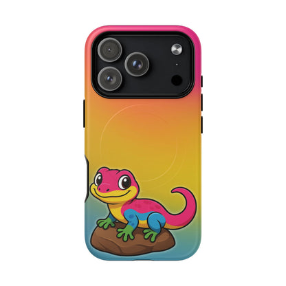 "Pan-tastic Voyage" – Pansexual Pride Gecko MagSafe® iPhone Tough Case