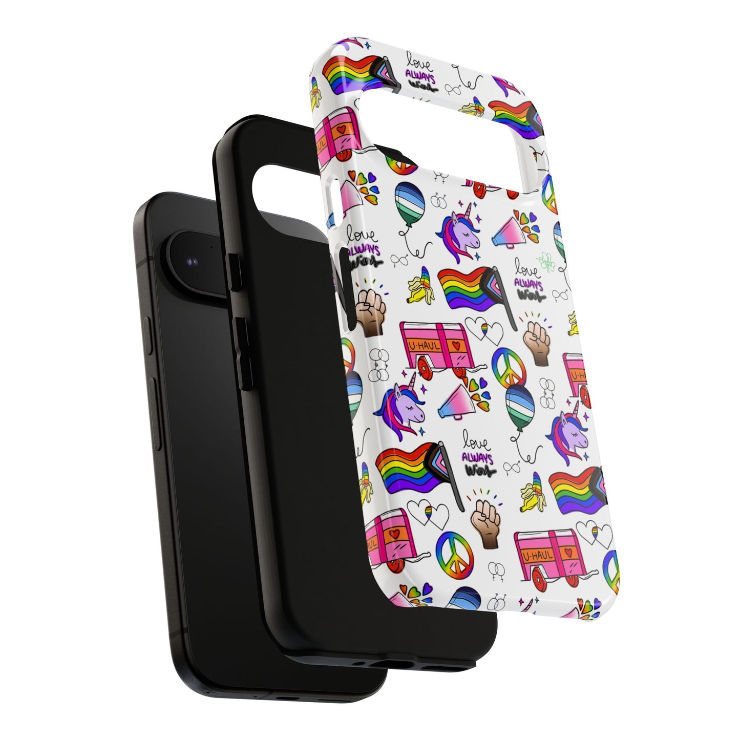 "identity mix" lgbtqia+ collage android tough phone case