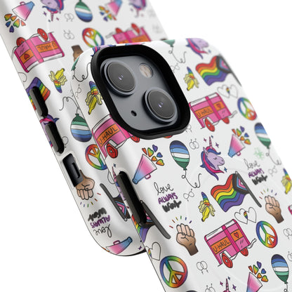 “Identity Mix” LGBTQIA+ Collage MagSafe® Tough iPhone Case