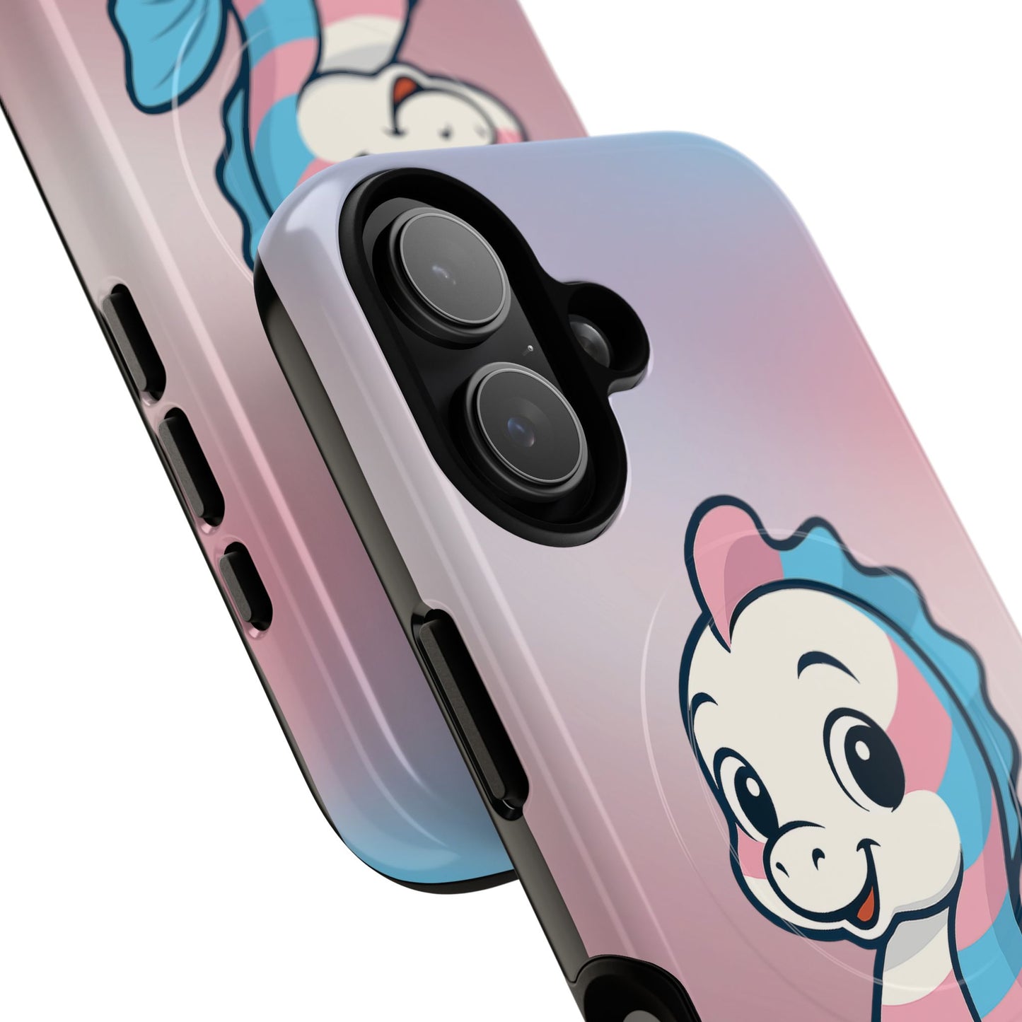 "sea me" – trans pride seahorse magsafe® iphone tough case