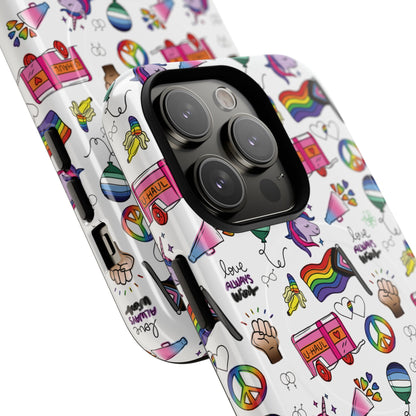 “Identity Mix” LGBTQIA+ Collage MagSafe® Tough iPhone Case