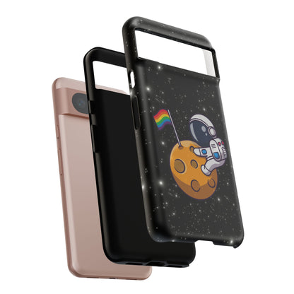 "Cosmic Queer" LGBTQIA+ Android Astronaut Tough Phone Case
