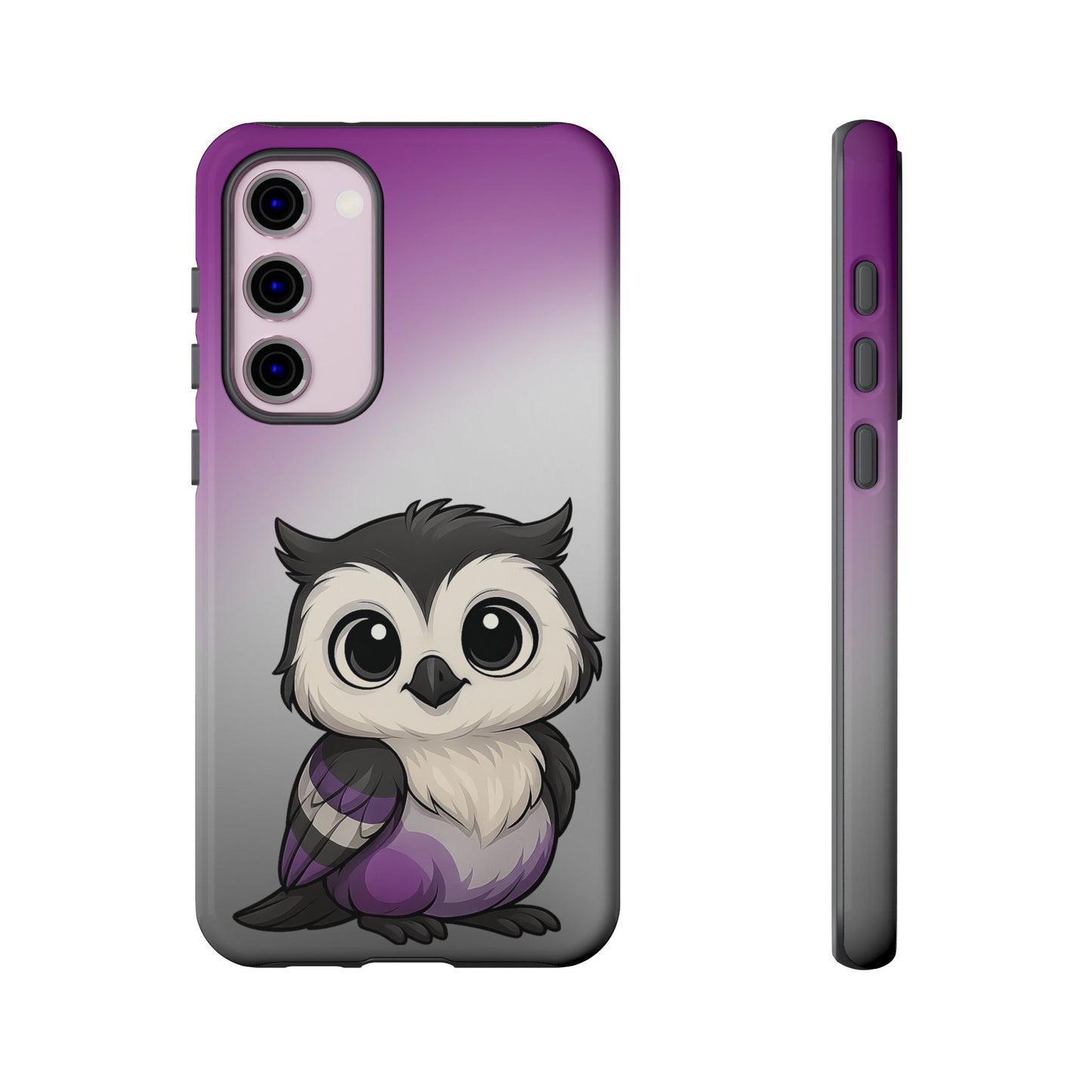 "ace-wise" – asexual pride owl android tough phone case
