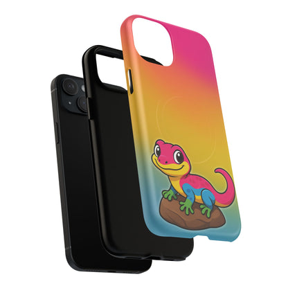 "Pan-tastic Voyage" – Pansexual Pride Gecko MagSafe® iPhone Tough Case