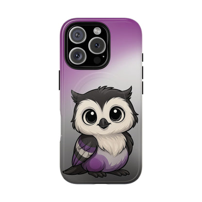 "Ace-Wise" – Asexual Pride Owl MagSafe® iPhone Tough Case