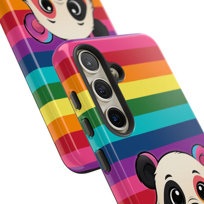"PrideCub" – Progress + Rainbow Pride Panda Android Tough Phone Case