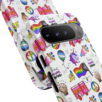 "Identity Mix" LGBTQIA+ Collage Android Tough Phone Case
