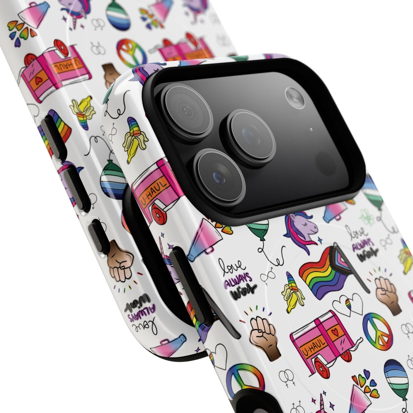 “identity mix” lgbtqia+ collage magsafe® tough iphone case