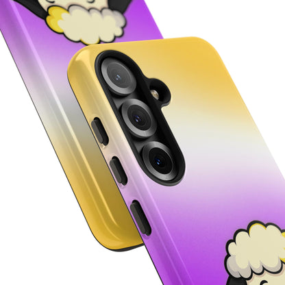 "NonbiBaaary" – Nonbinary Pride Sheep Android Tough Phone Case