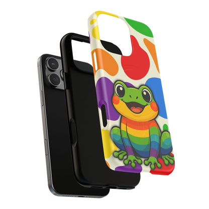 "Rainbow Ribbit" - LGBTQIA+ Pride Frog MagSafe® iPhone Tough Case