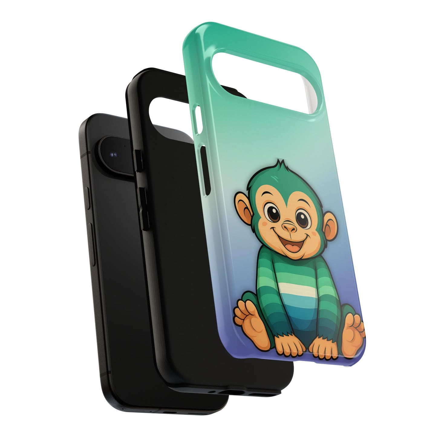"monkey love" – gay [mlm] pride android tough phone case