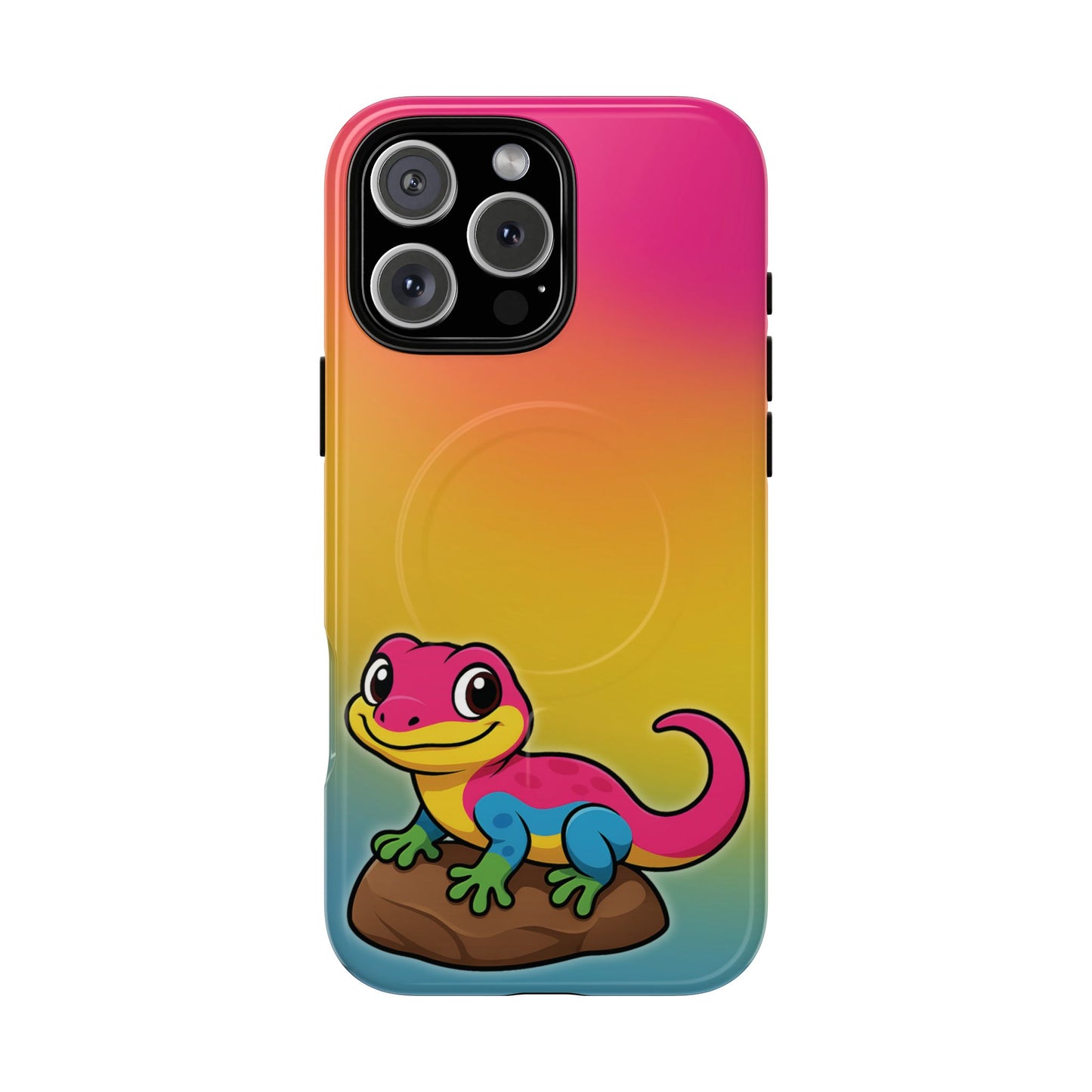 "pan-tastic voyage" – pansexual pride gecko magsafe® iphone tough case