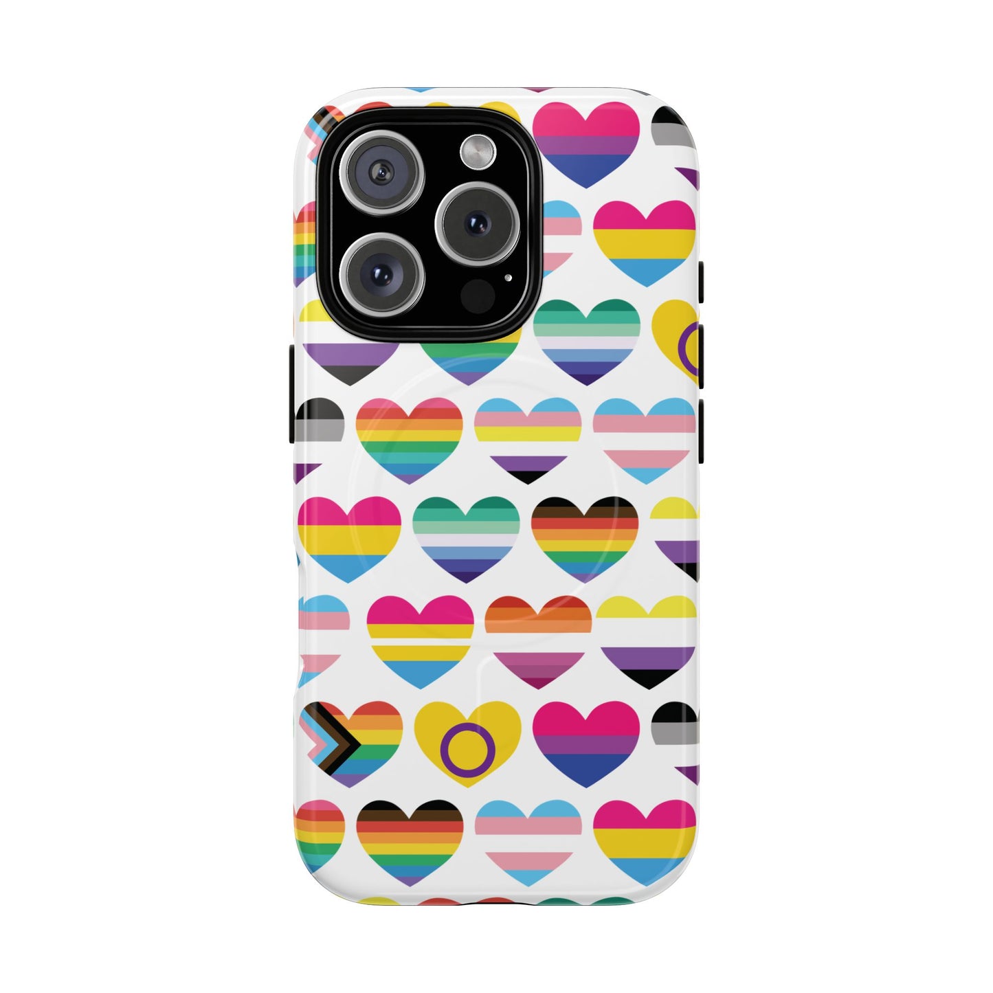 "proud hearts" lgbtqia+ love magsafe® iphone case