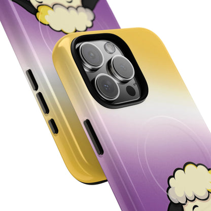 "NonbiBaaary" – Nonbinary Pride Sheep MagSafe® iPhone Tough Case