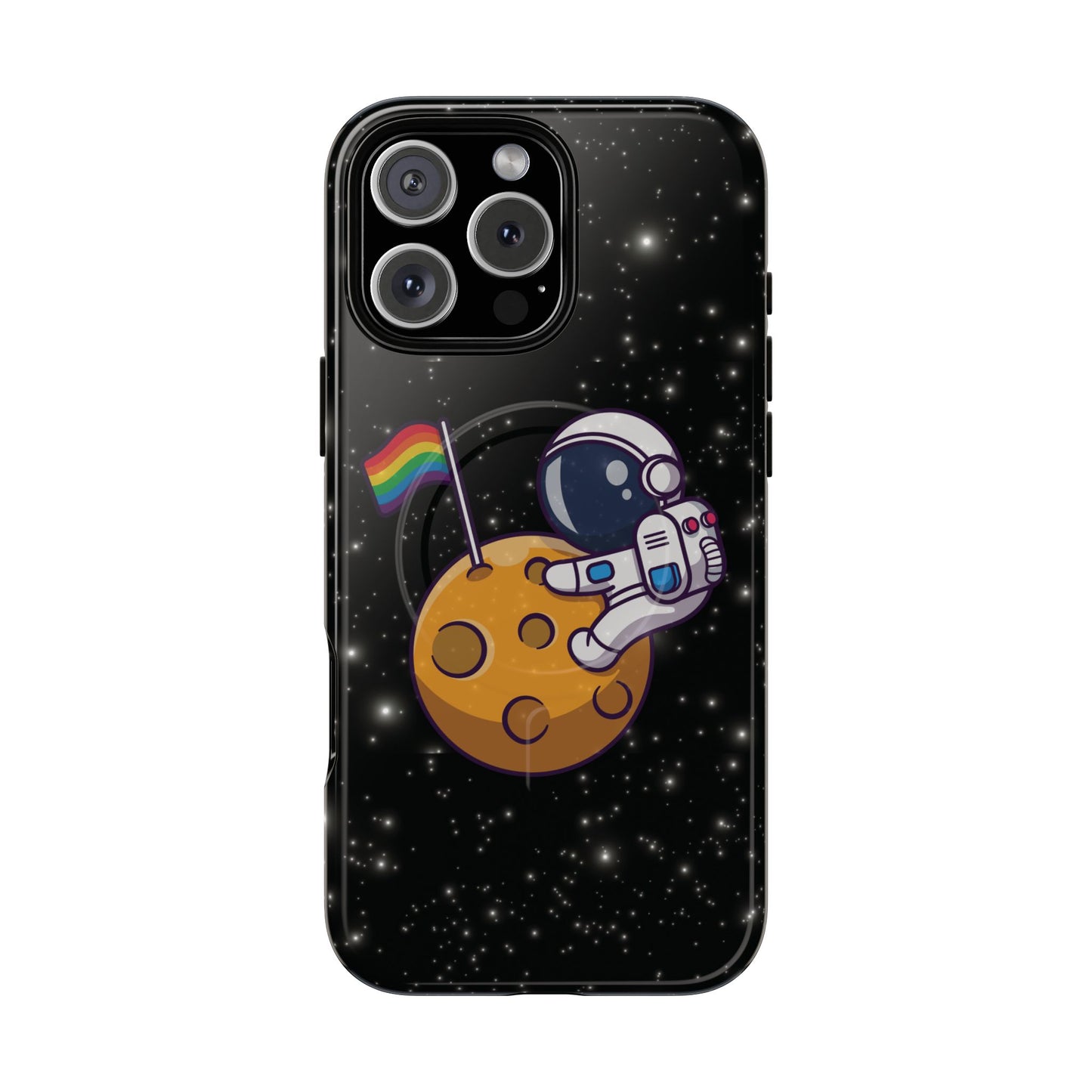 "cosmic queer" lgbtqia+ astronaut magsafe® iphone tough case