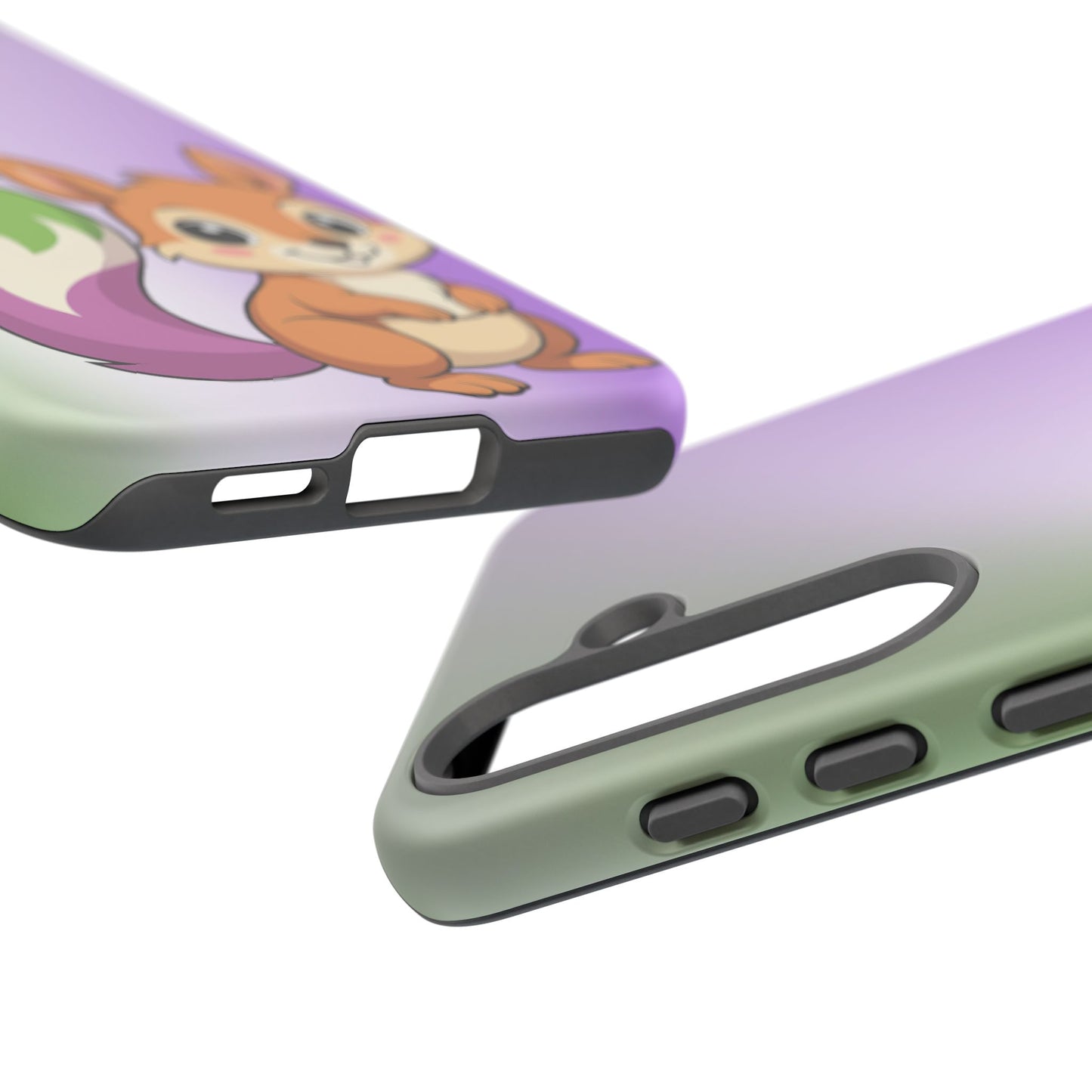 "queeriosity"– genderqueer squirrel pride android tough phone case
