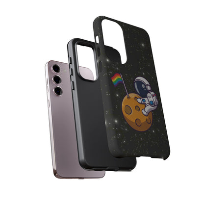 "Cosmic Queer" LGBTQIA+ Android Astronaut Tough Phone Case