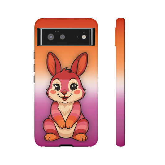 "Hare to Slay" – Lesbian [Femme] Bunny Android Tough Phone Case