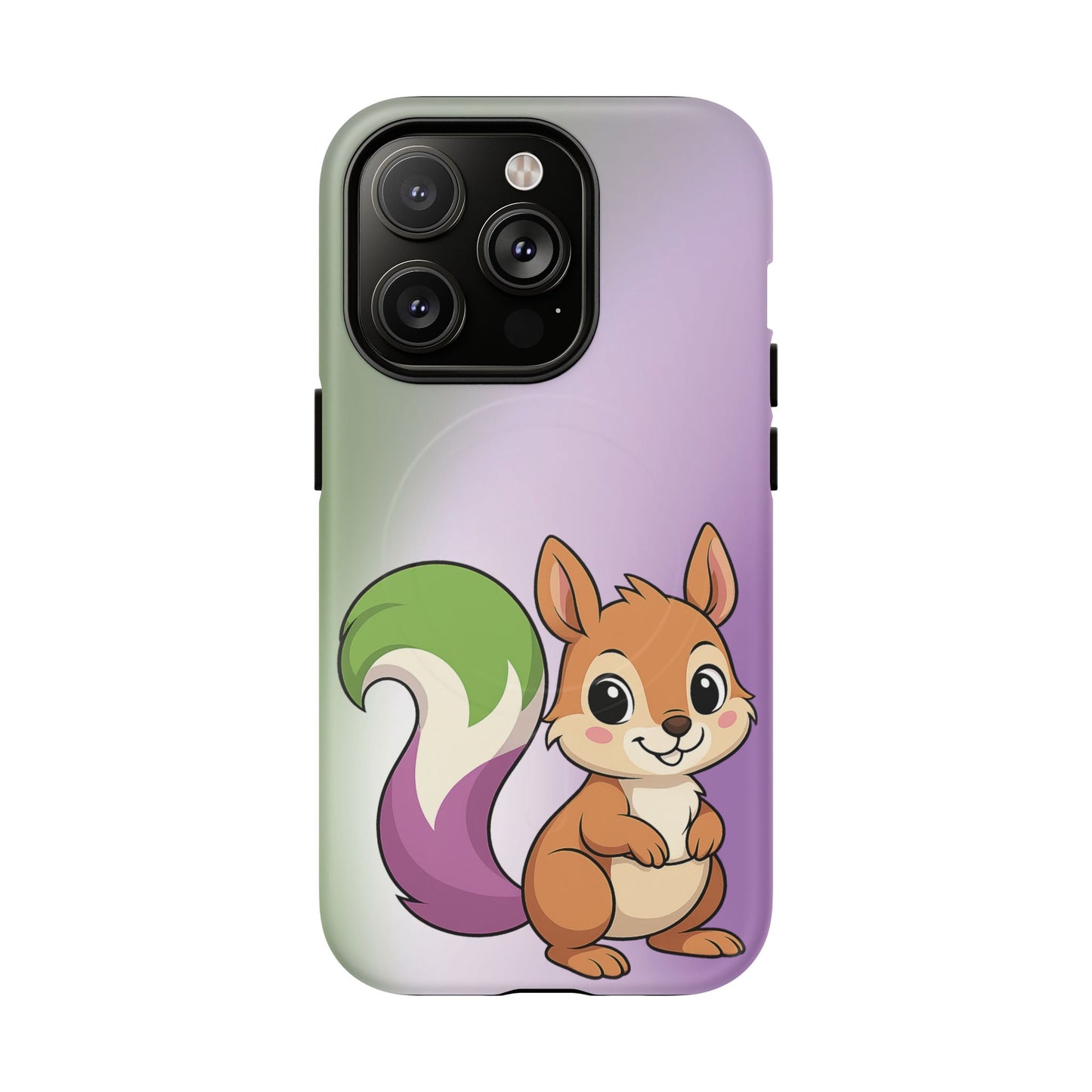 "queeriosity"– genderqueer pride squirrel magsafe® iphone case