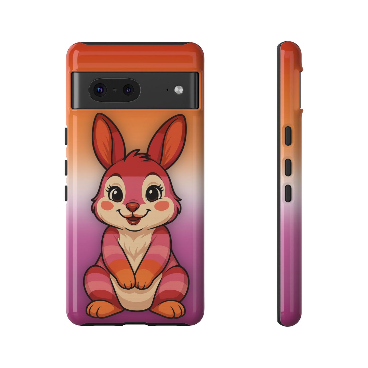 "hare to slay" – lesbian [femme] bunny android tough phone case