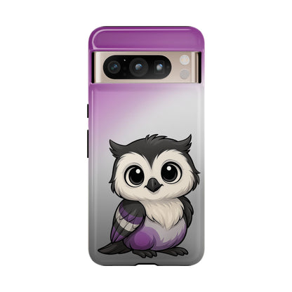 "Ace-Wise" – Asexual Pride Owl Android Tough Phone Case