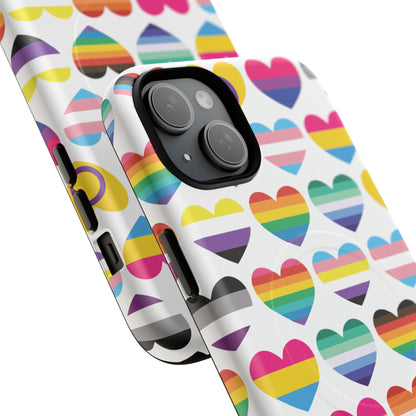 "Proud Hearts" LGBTQIA+ Love MagSafe® iPhone Case