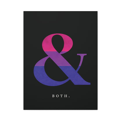 Both. | Bisexual Pride Identity Canvas Wall Art