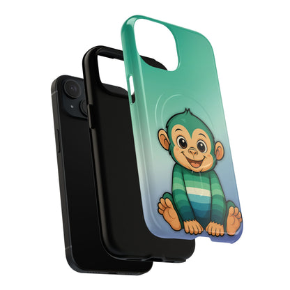 "Monkey Love" – Gay [MLM] Pride Monkey MagSafe® iPhone Tough Case