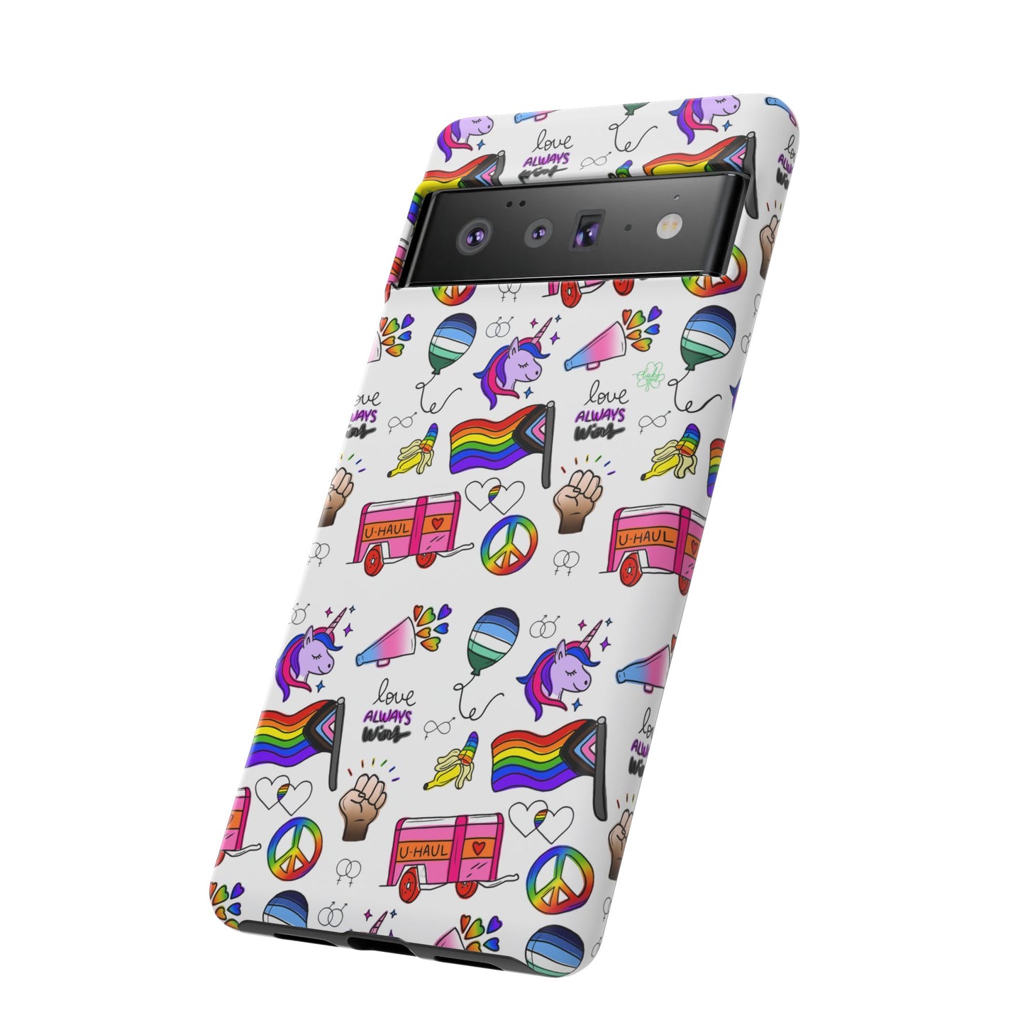 "identity mix" lgbtqia+ collage android tough phone case